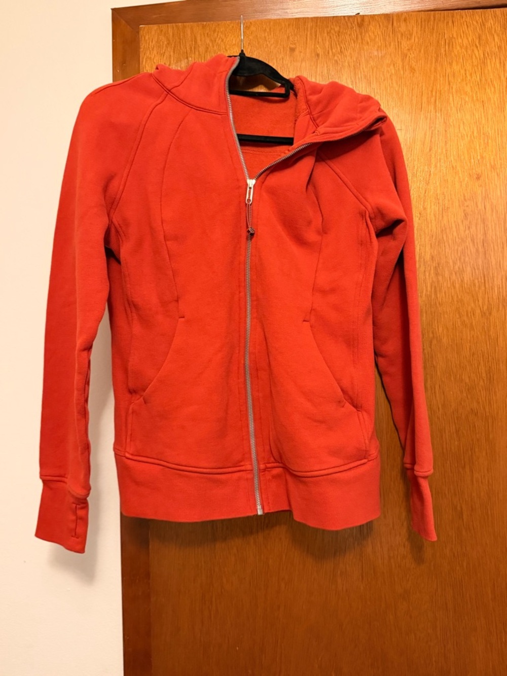 lululemon athletica Red Zip-Up Hoodie